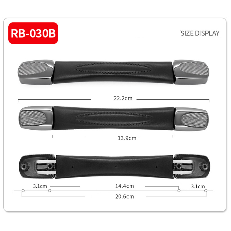 20 arten Schwarz Universal Gepäck Griff Koffer Griff Ersatz Reise Trolley Griff Tasche Griff Grip Zubehör: Licht Gold