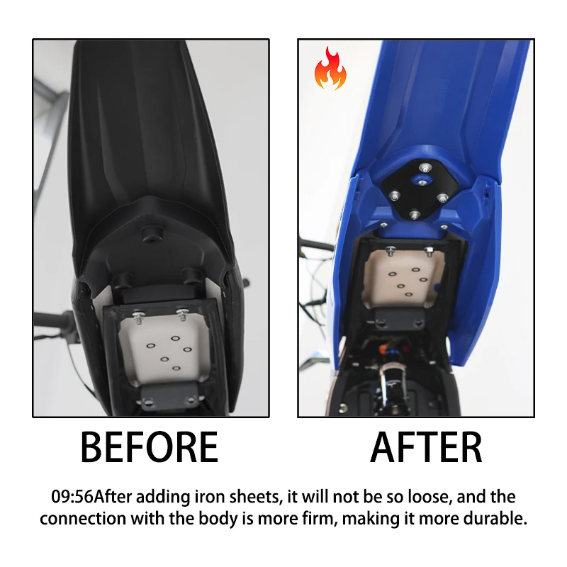 LESQUE Pit Dirt Bike Tail Mud Guard Black Rear Fender Covers For Electric Bike Talaria Sting R MX4 X3 Electric Bikes Ebike