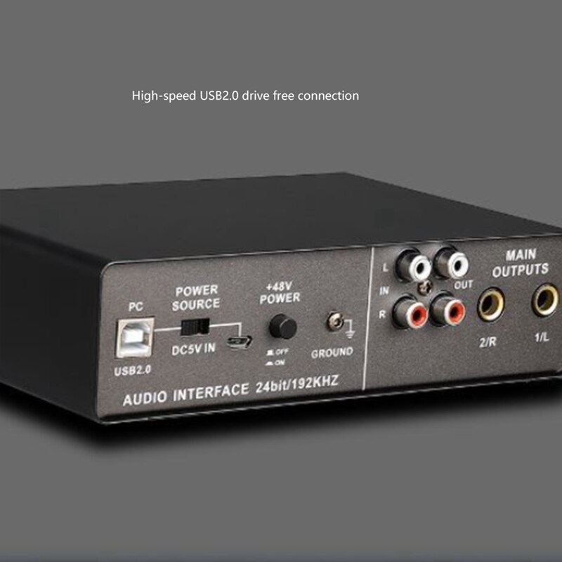 Sound Card Hi-Z Preamplification Converters With A Resolution Of 24 Bits / 192Khz Sound Card For Pc