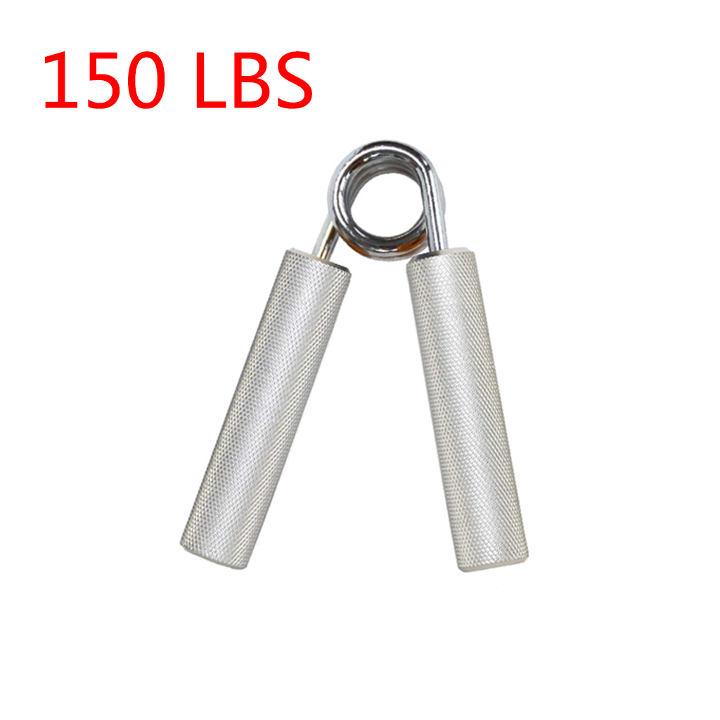 100-300LBS Aluminum Rod Grip Metal Grip Hand Strength Exercise Solid Aluminum Handl Grip Exerciser Strength Muscle Recovery: silver 150LBS