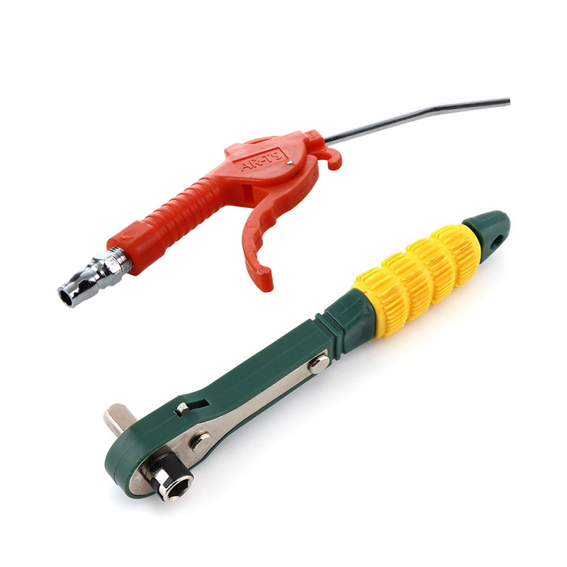 Gun Grip Air Blower Gun Duster Blower With Mini 1/4 Head Screwdriver Pole 6.35Mm Inner Hexagon Ratchet Socket Wrench