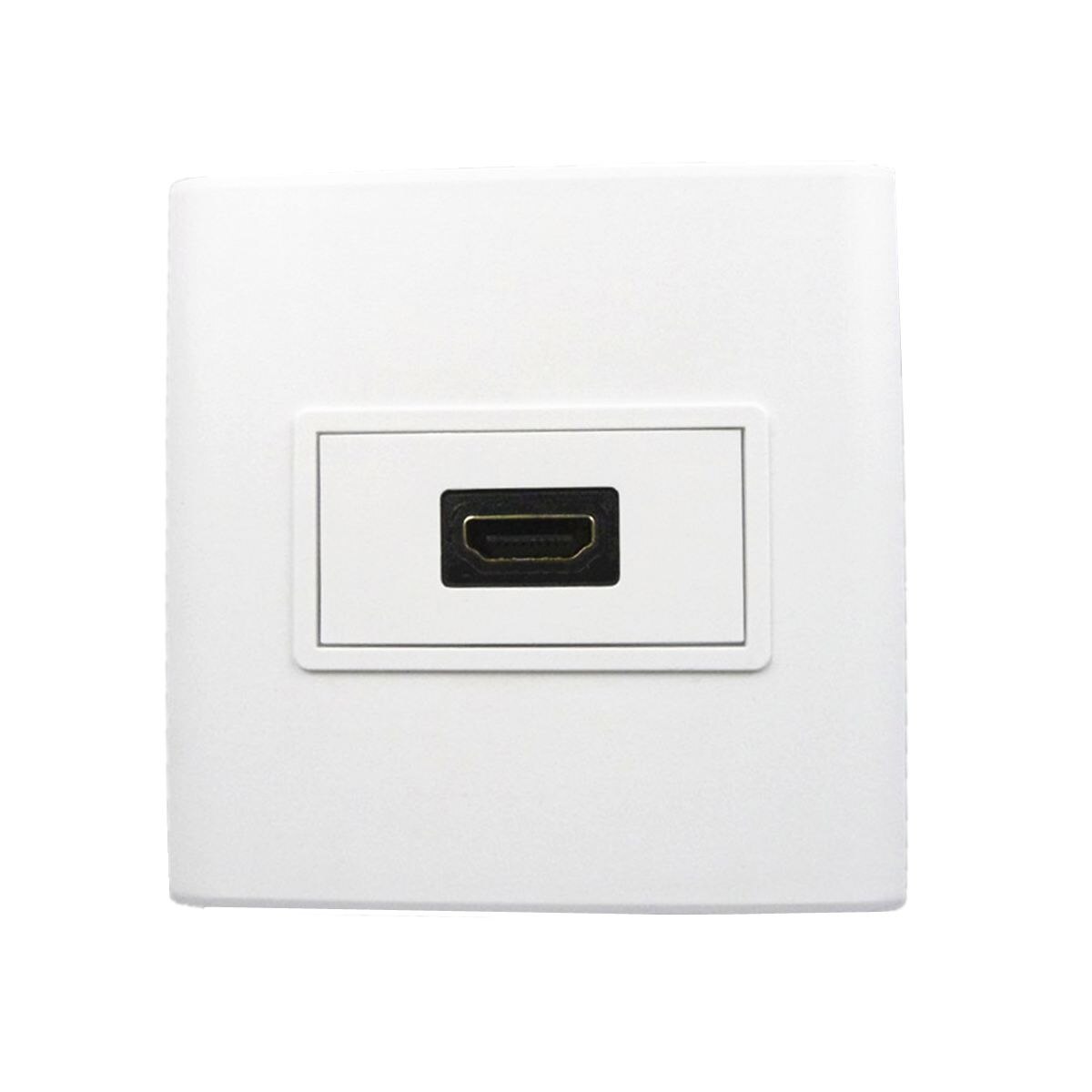 Practical White HDMI 1 Port Wall Plate Socket Panel Cover Coupler Outlet Extender For HDTV DIY Easy to Install