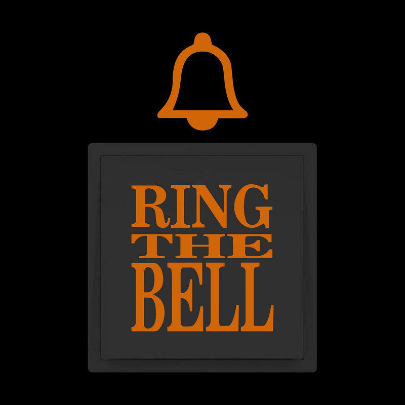 Anello il campanello che si illumina al buio Adesivo per interruttore campanello Porta aperta che indica etichetta per cartello Negozio Hotel Decorazione per finestra per auto Decalcomania in vinile