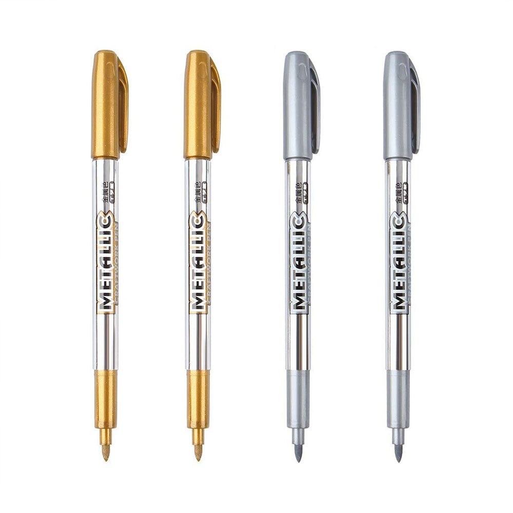 Metallischen Stift Gold Silber Harz Zeichnung Stift Acryl DIY Epoxid Harz bilden Markieren dauerhaft Marker Handgemachte Crfat Liefert