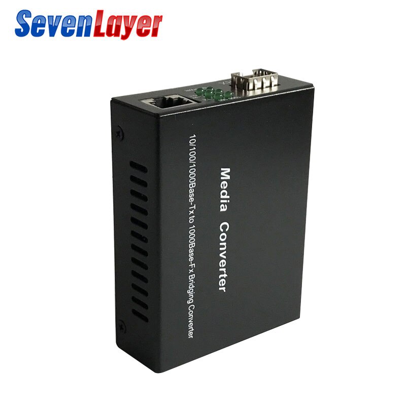 1gb sfp fiber til  rj45 fiberoptisk mediekonverterer 1000 mbps sfp fiberbryter med sfp-modul kompatibel cisco / mikrotik / huawei