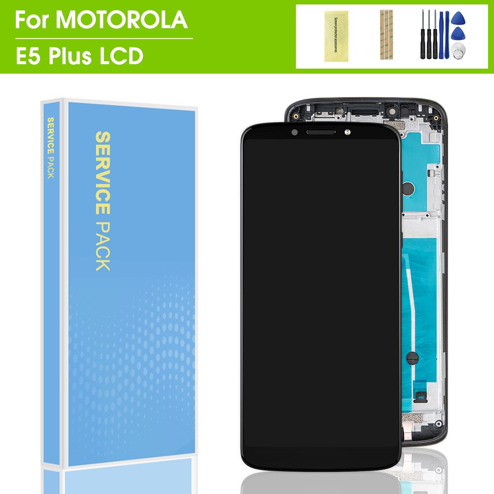 6.0 ''Originele Voor Motorola Moto E5 Plus XT1924 Lcd Touch Screen Digitizer Met Frame Pantalla Voor Moto E5 plus Display