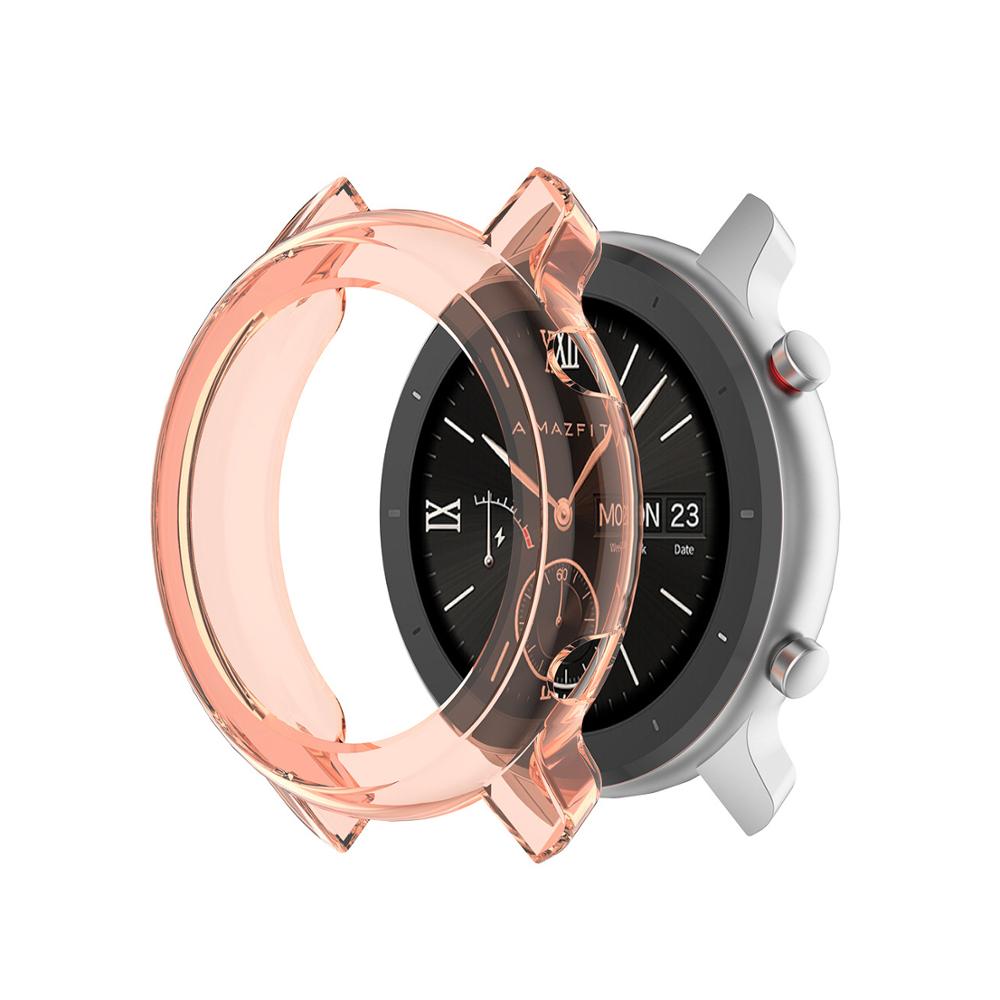 Suojakotelo xiaomi huami amazfit gtr 42mm 47mm tpu kansi ohut puskurin kuori amazfit gtr:lle