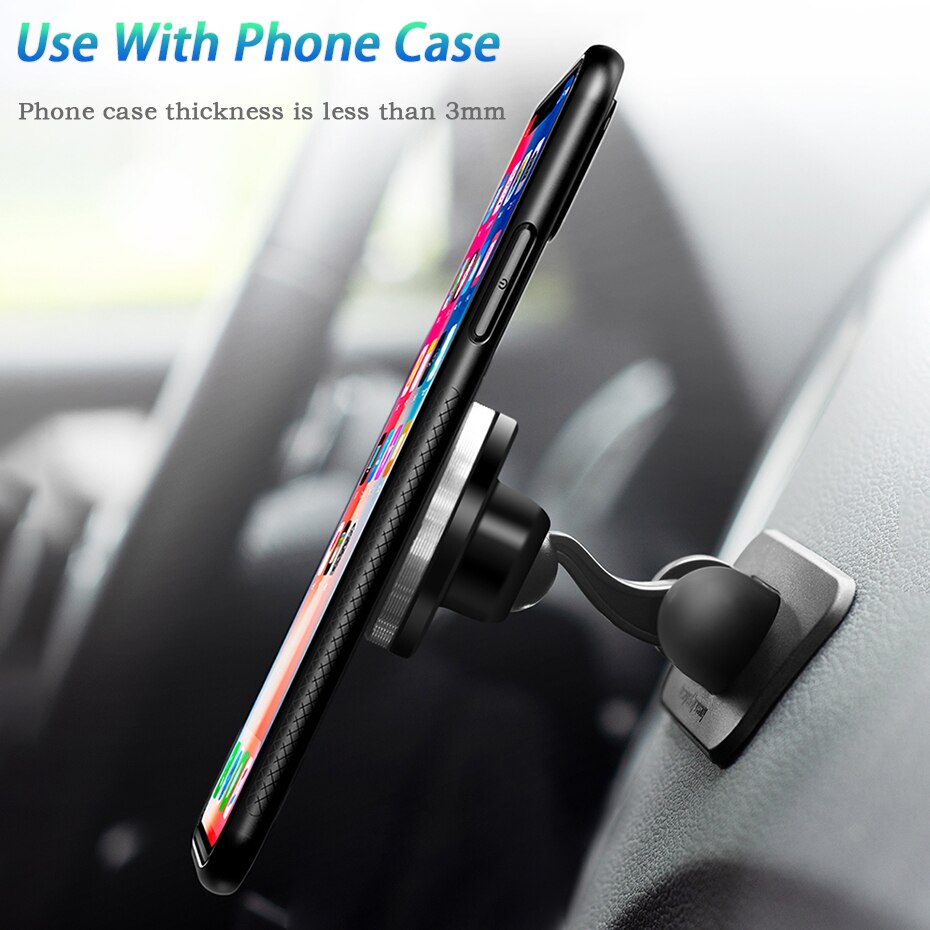 Leeioo metallinen magneettinen autoteline pastakiinnitys yleiskäyttöinen pöytäauto kuorma-autoteline iphone 11 x:lle 8 samsung huawei  p40 xiaomi 10