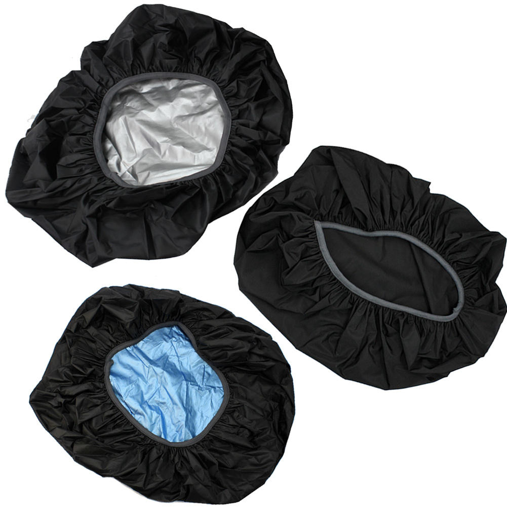 Sort nylon holdbar rygsæk rygsæk taske vandtæt regntæt regn støvdæksel til udendørs rejser vandring cykling camping vandreture