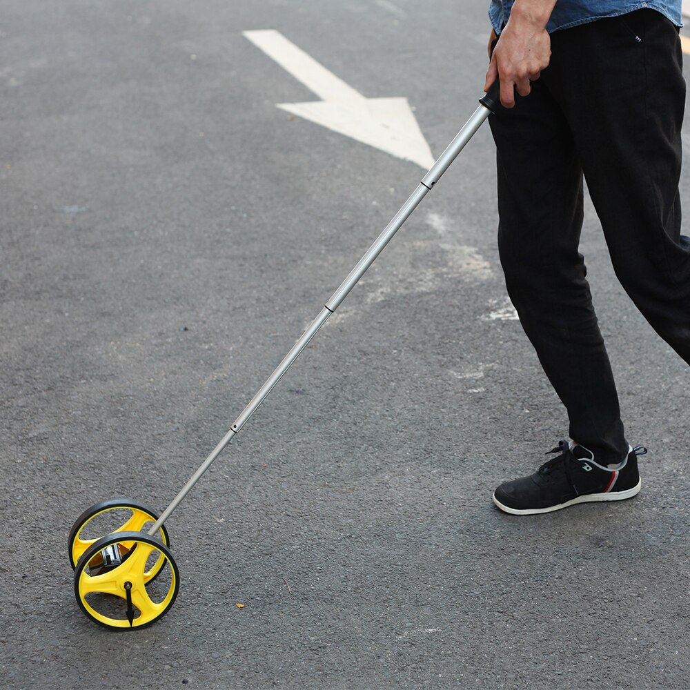 Rueda de Medición de distancia plegable FIRECORE 9999M doble rueda fácil de llevar con pantalla Digital