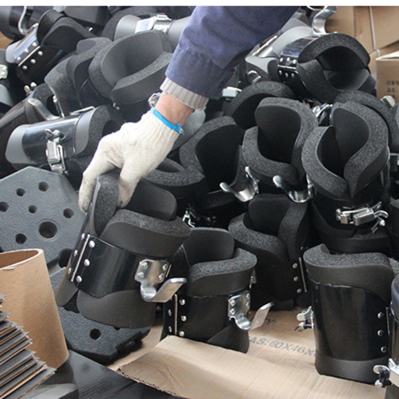 Inversion boots Powerful foot buckle Anti Gravity Ankle Boots stainless steel hook Hanging Pull Up shoes D92602