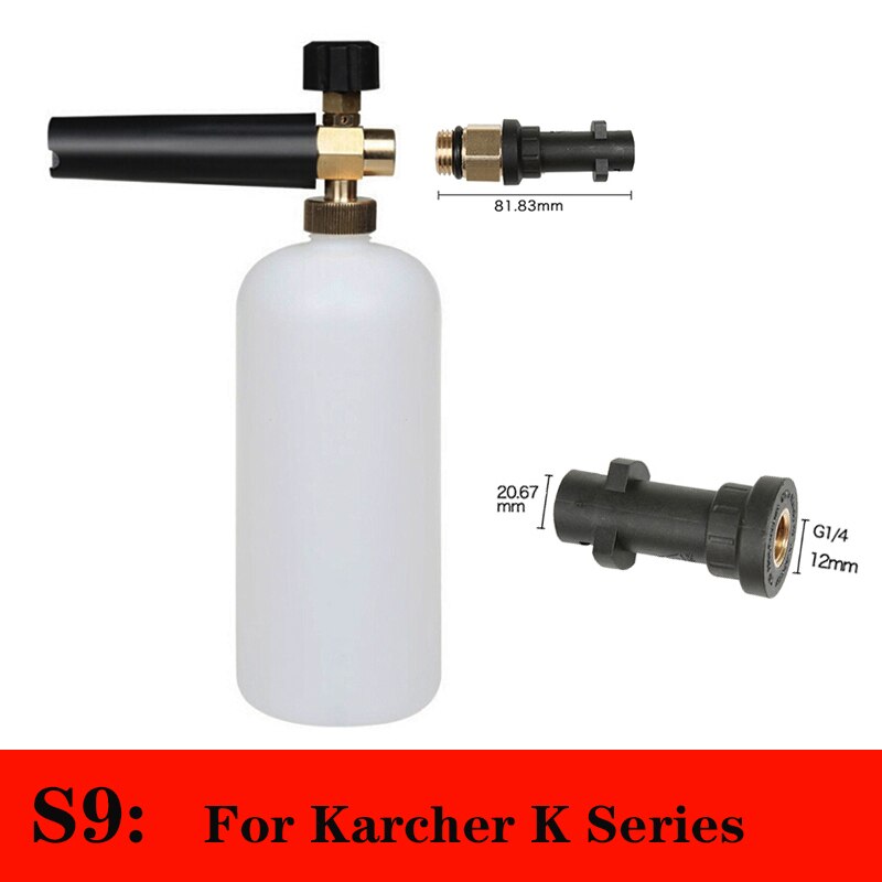 High Pressure Snow Foam Lance for Karcher K Series Soap Foamer Adjustable Foam Nozzle Foam Generator Car Washer