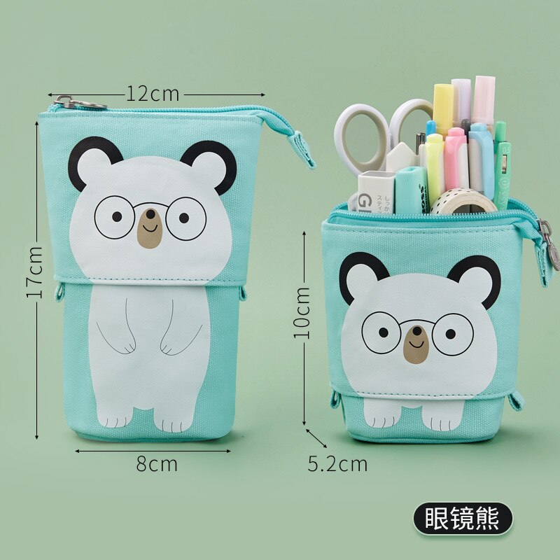 Cute Unicorn Pencil Case School Pencil Case for Girls Boys Penal Pen Box Cat Telescopic Stationery Bag Kit Large Pouch Supplies: Style 06