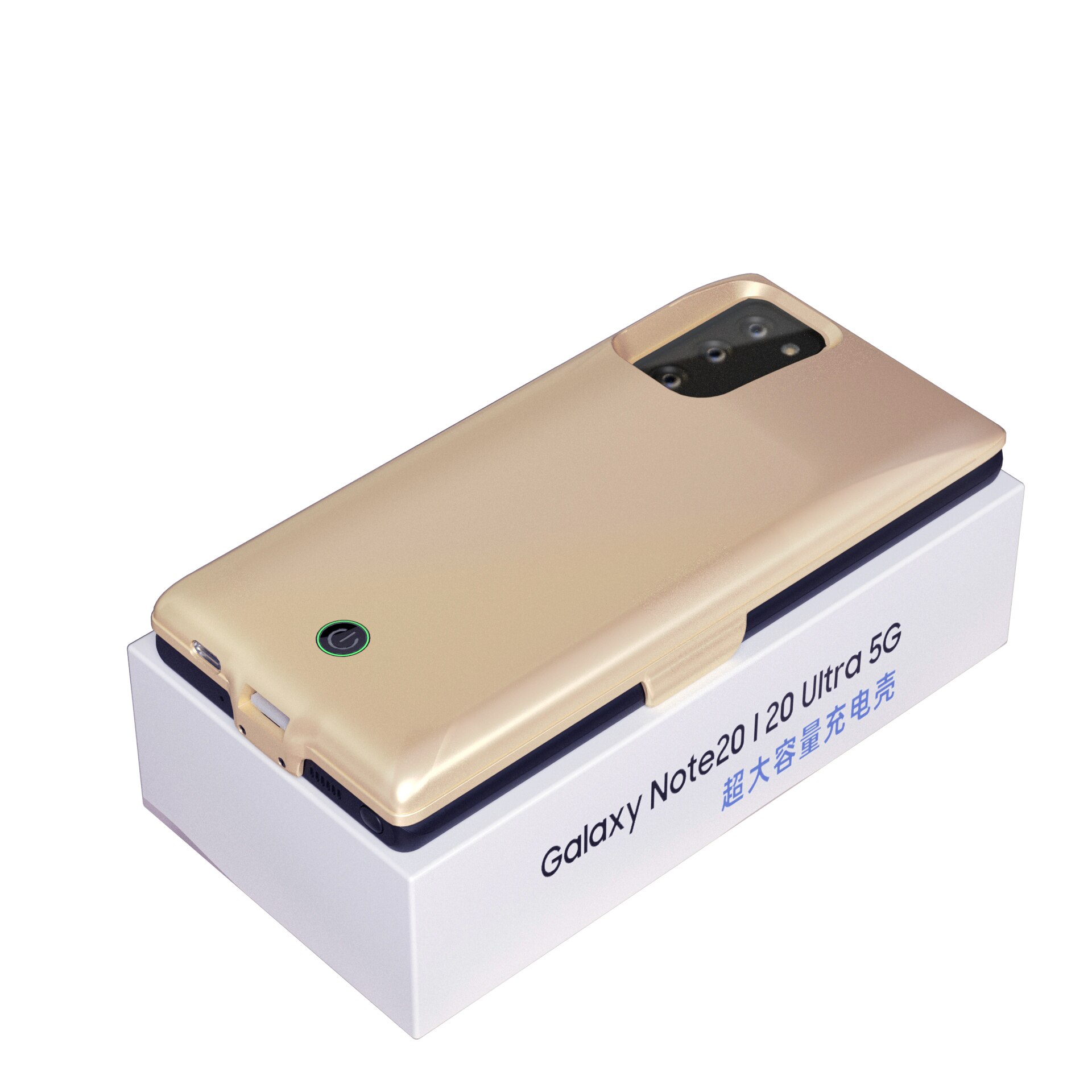 Battery Charger Case For Samsung Galaxy Note 20 Ultra Note20 7000nAH Anti fall Portable Battery Hard Back Cover: Note 20 Gold