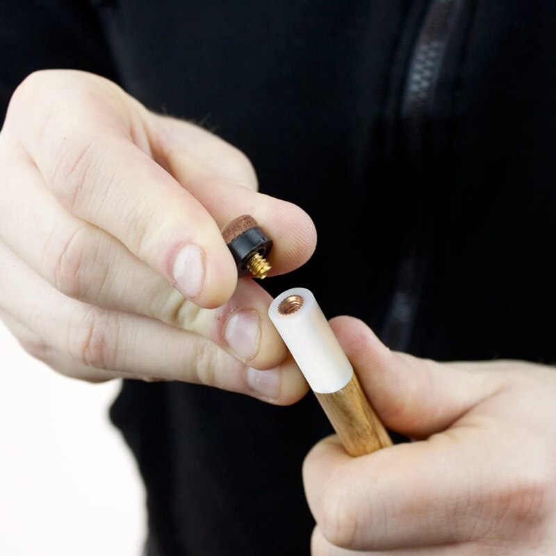 100Pcs Billiard Pool Cue Tips Screw-on Cue Tips 12mm Billiard Cue Replacement Snooker Accessories