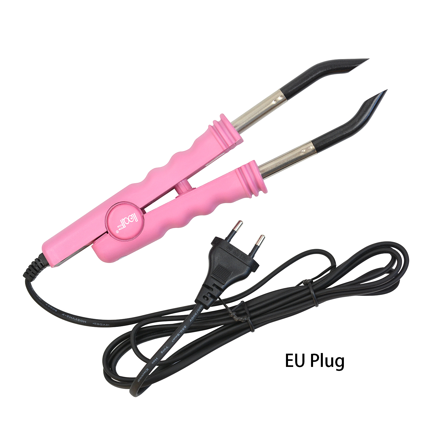 Hair Extension Iron Connector Fusion Hair Extension Keratin Bonding Salon Tool Constant temperature Heat Connector: black