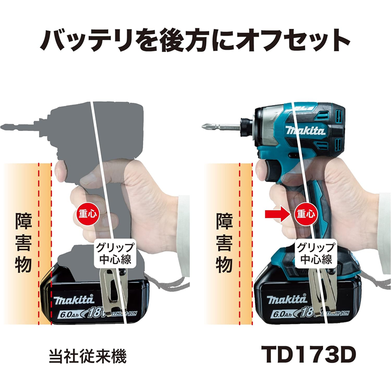Makita DTD173 Blauw 1800 RPM Accuschroevendraaier 180N.m Borstelloze Motor Elektrische Boor Hout/Bout/T-Modus Voor Makita 18 V Batterij