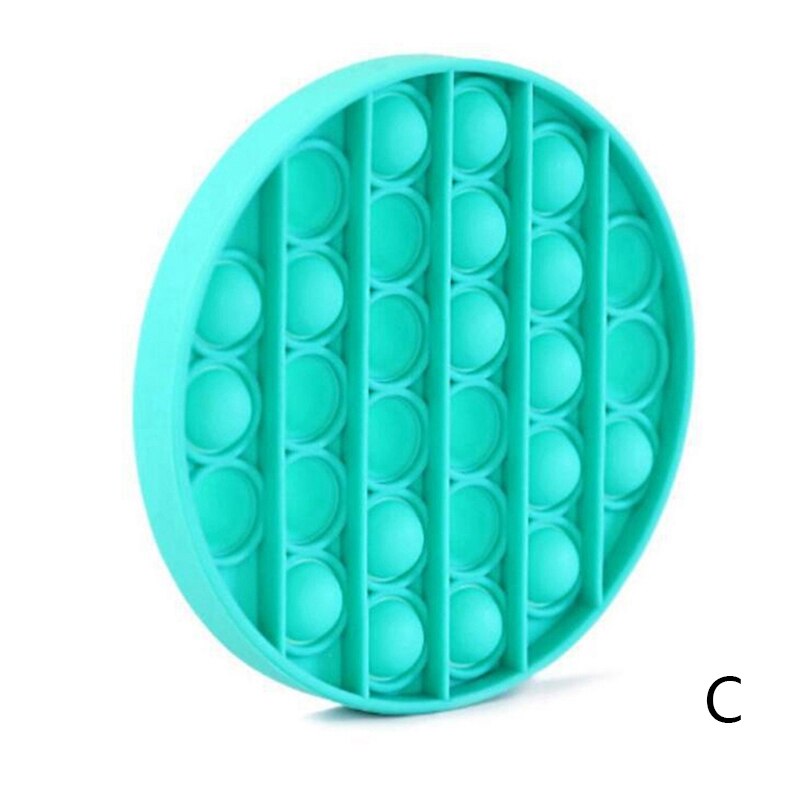 Push seine Silikon Sensorischen Zappeln Spielzeug Pop Blase Stress Relief Schiff Es Schnelle: green