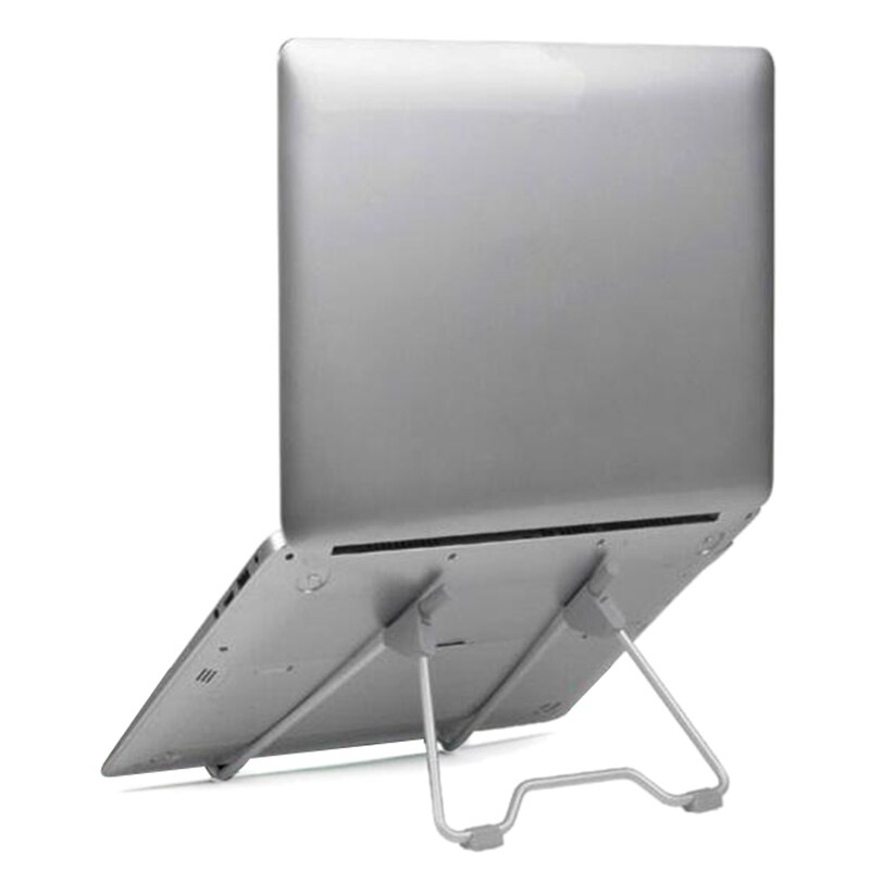 Multifunktionel sammenklappelig bærbar bærbar / tablet pc-stativ justerbar notebook-stativ universal metalbeslag, grå: Default Title