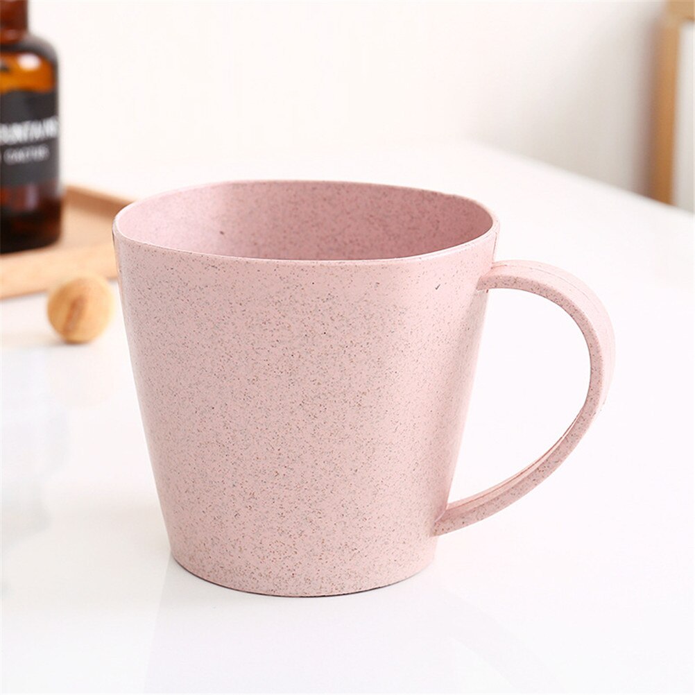 Taza de cepillo de dientes de , 1 pieza, juegos de baño no resistentes al calor, cepillo de dientes cómodo, sensación de paja de trigo, taza de taza para lavar, taza para gárgaras: PK