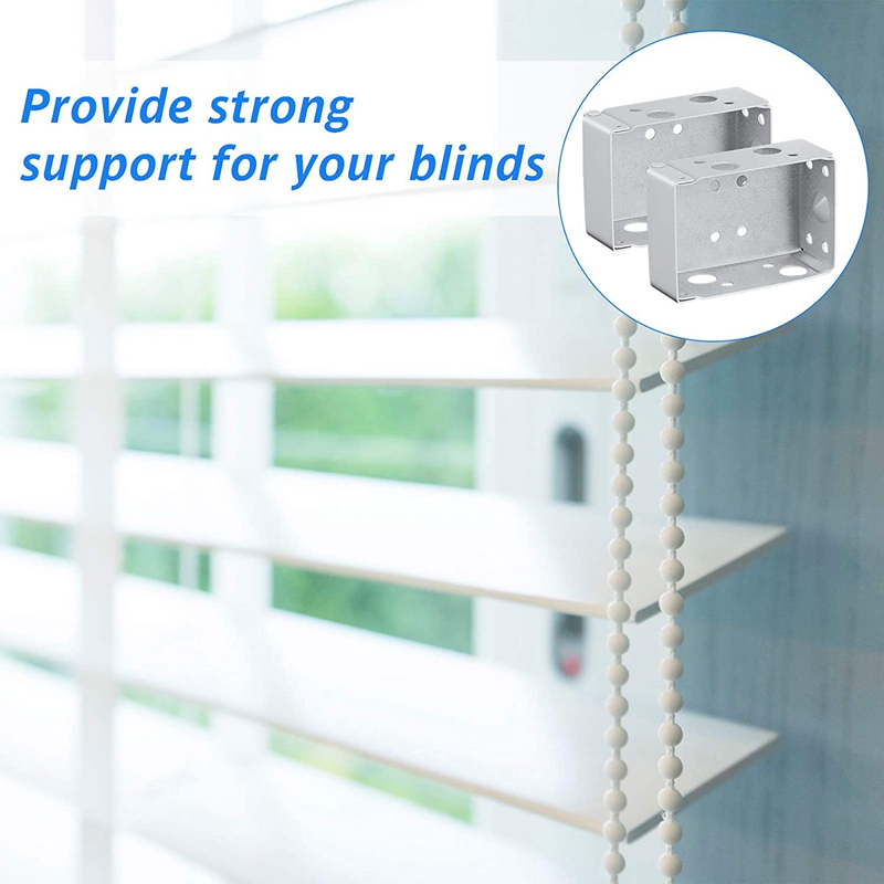 Supports aveugles 2 pouces, 4 pièces, support de montage de boîte à profil bas pour phare (blanc)