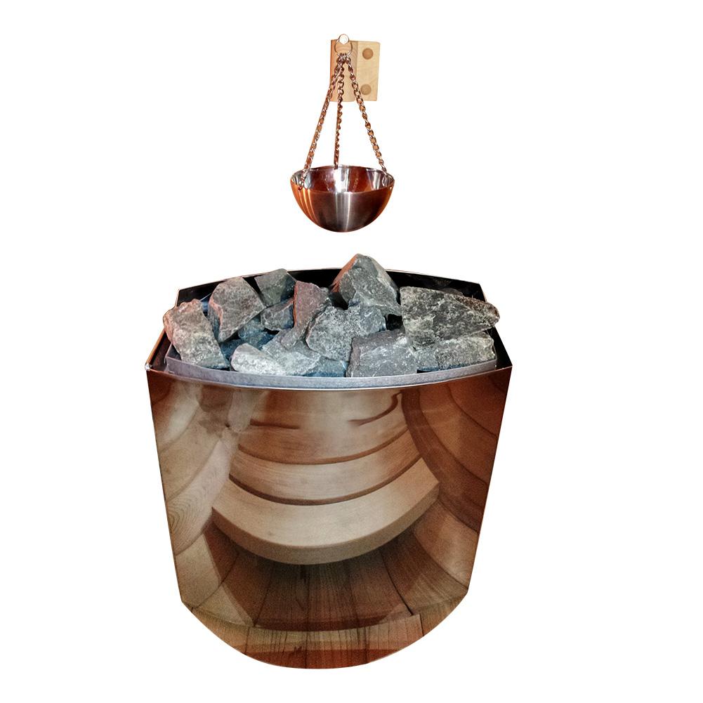 Sauna aromaterapi olie skål sauna kop rustfrit stål æterisk olie holder skål til sauna og spa træmateriale sauna tilbehør