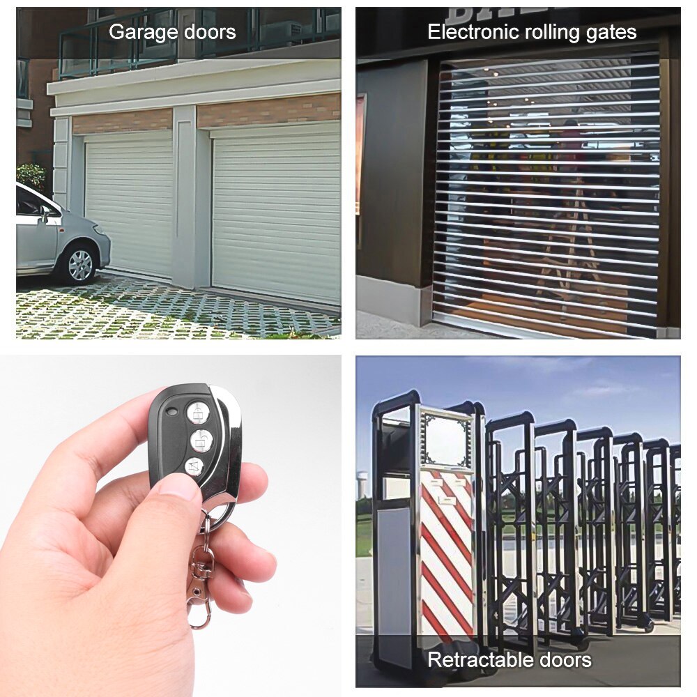 kebidu 433 MHz rf télécommande copie Code 4 boutons émetteur clonage automatique duplicateur pour porte de Garage porte 433 MHz clé