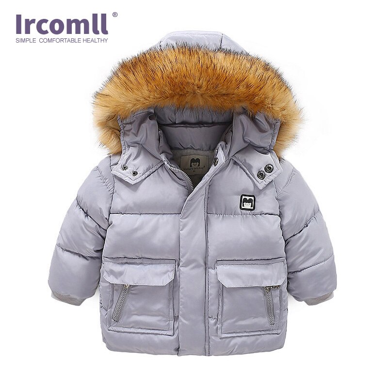 Ircomll Kinderen Jas Voor Jongen Verdikte Warm Met Pocket Kids Kinderen Jas Kinderen Park Kinderkleding 2-7Y