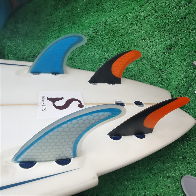BiLong FCS Quad fin a Set Surfboard Fins for FCS fin Box Multi-size glass fiber surf Fin surfing boogie board Surfboards