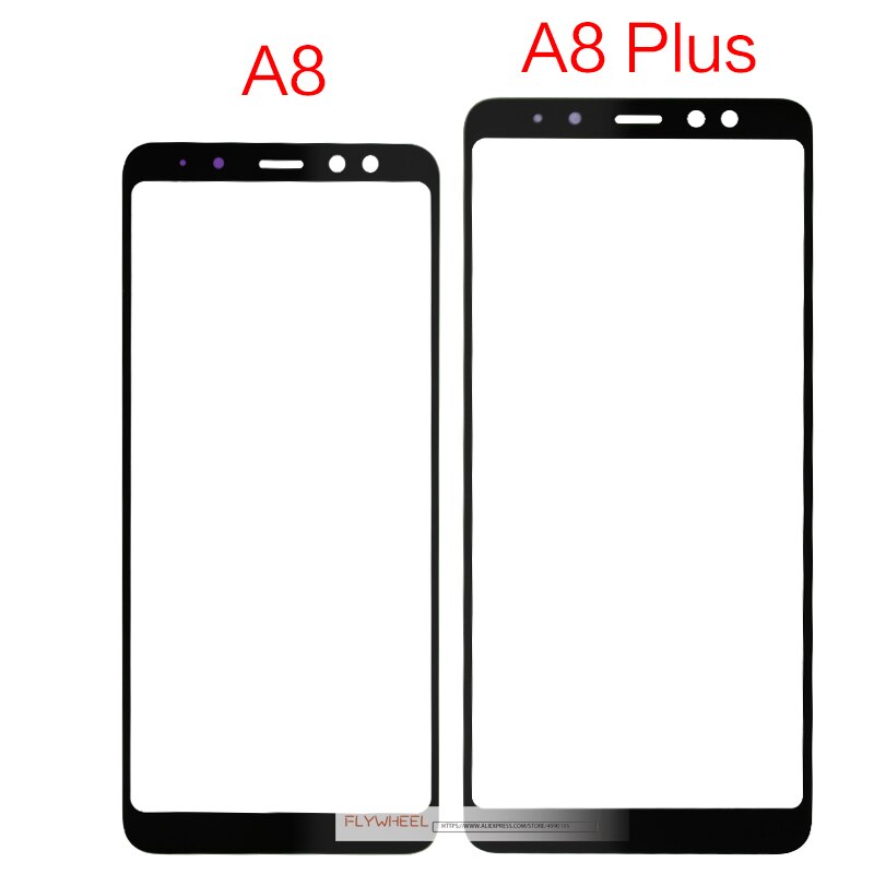 1 stücke Vordere Äußere Panel Glas Für Samsung Galaxy A8 Plus Touchscreen Sensor LCD Display Digitizer Glas Abdeckung