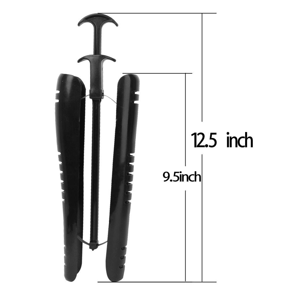 Pack of 2 Boot Stretcher / Shoe Tree Shoes Shape Keeper with Handle Collar Stays Apparel Accessories- 12 Inch