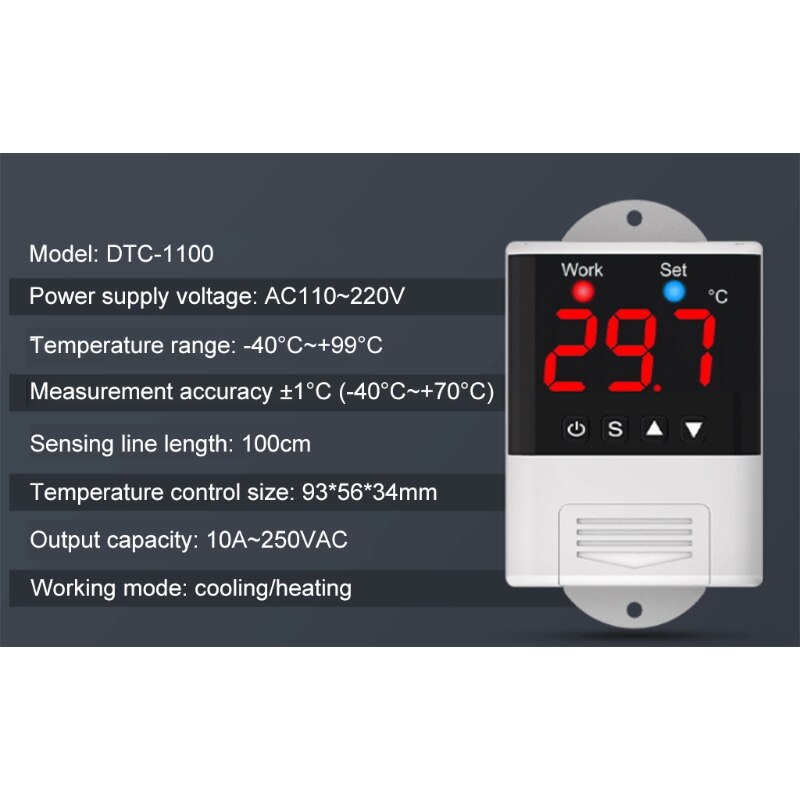 110v-230 vac 10a wifi digital termostat fjärrkontroll akvarium inkubator temperaturkontroll med ntc sensor