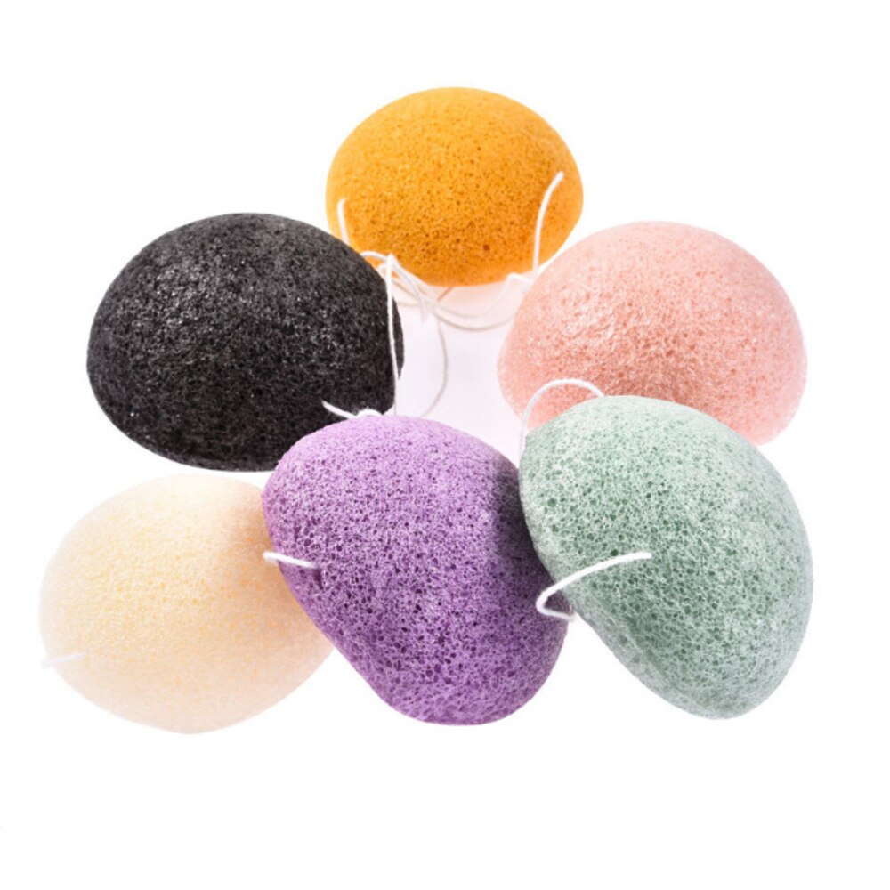 100%  helt naturliga konjac kosmetiska puff ansiktssvamp ansiktsrengöring tvätt ansiktsvård ansiktspuder sminkverktyg