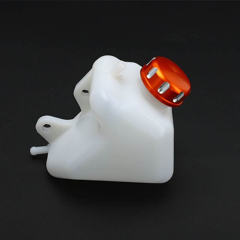 Motorcycle Plastic Water Coolant Reservoir Tank CNC Caps KLX 250 KLX250Coolant Reservoir Tank Radiator Overflow for Kawasaki: Orange