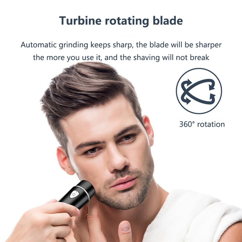 Autocure Mini Portable Electric Razor Ladies Hair Remover Shaver Car Razor Beard Knife Self-Service Hair Clipper Mens Razor