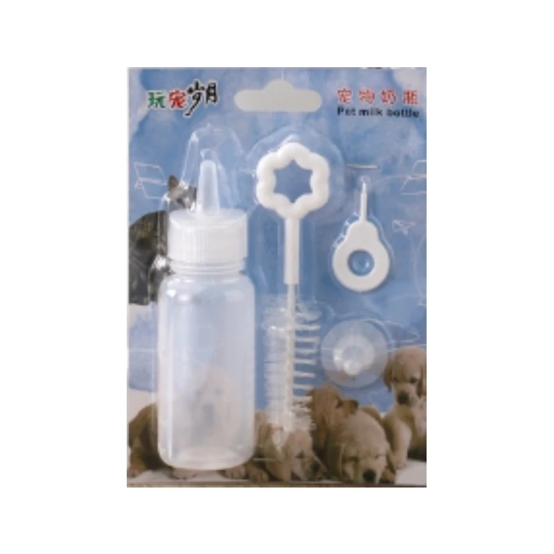 6/4/1 Stuks Puppy Voedingstool Mini Tepel Kat Vervanging Kitten Huisdier Verpleging Huisdier Voedingfles Kits 60Ml Kleine Dierlijke Melkfles