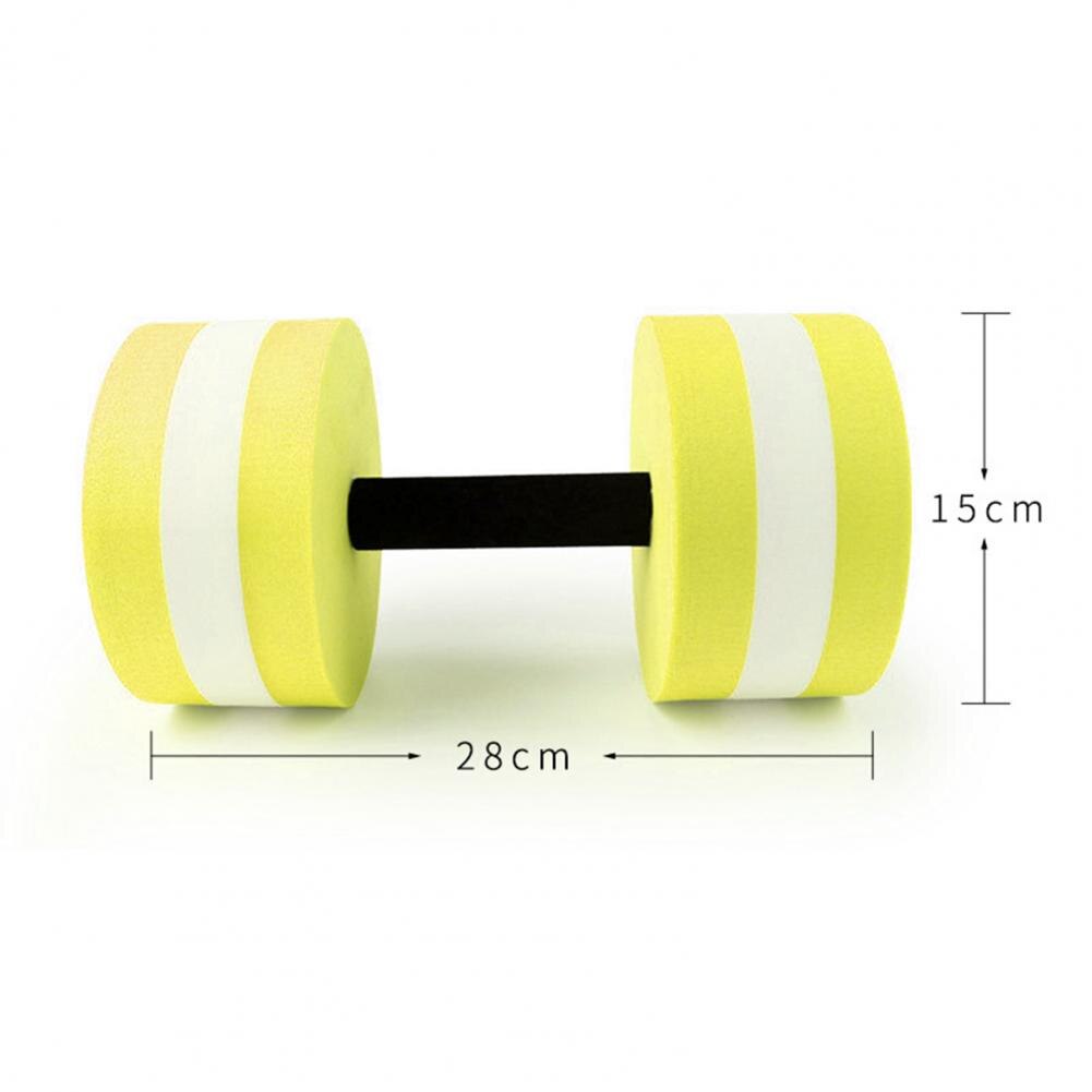 Haltères en mousse imperméable pour exercices aquatiques, outils d&#39;entraînement à haute densité, 2 pièces
