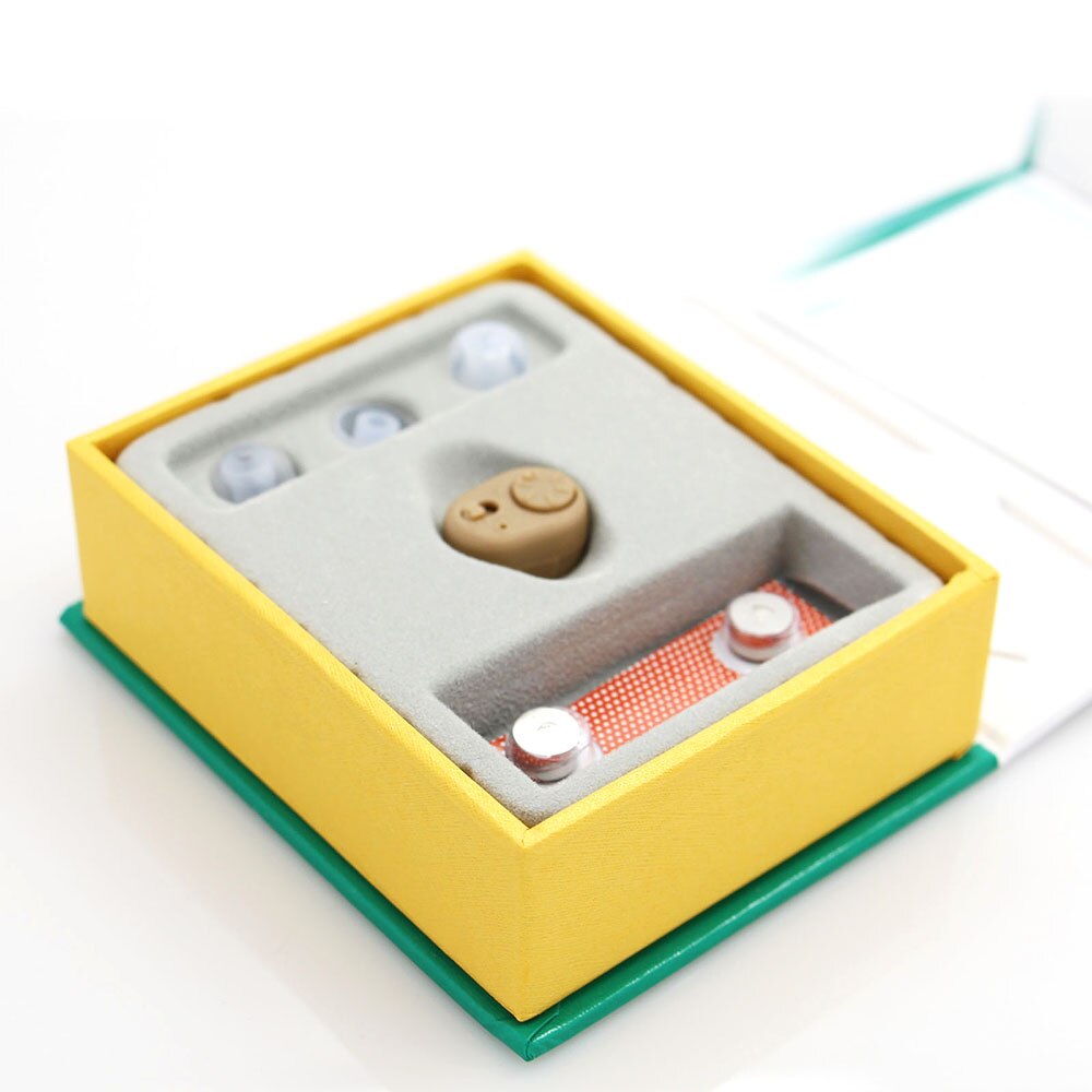 thumbnail image 2 of 1 Pair Digital Hearing Aids Mini In-Ear Enhancer - Sound Voice Amplifier For Adults, Left/Right Color Coded 2 of 6