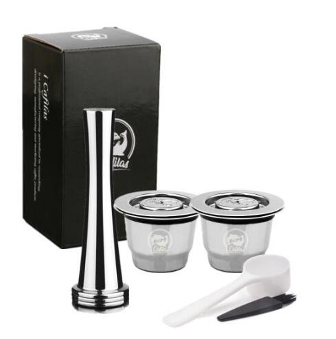 Icafilas Espress Capsulas Filter Recargables Rvs Metalen Voor Nespresso Hervulbare Koffie Capsule Herbruikbare Pods