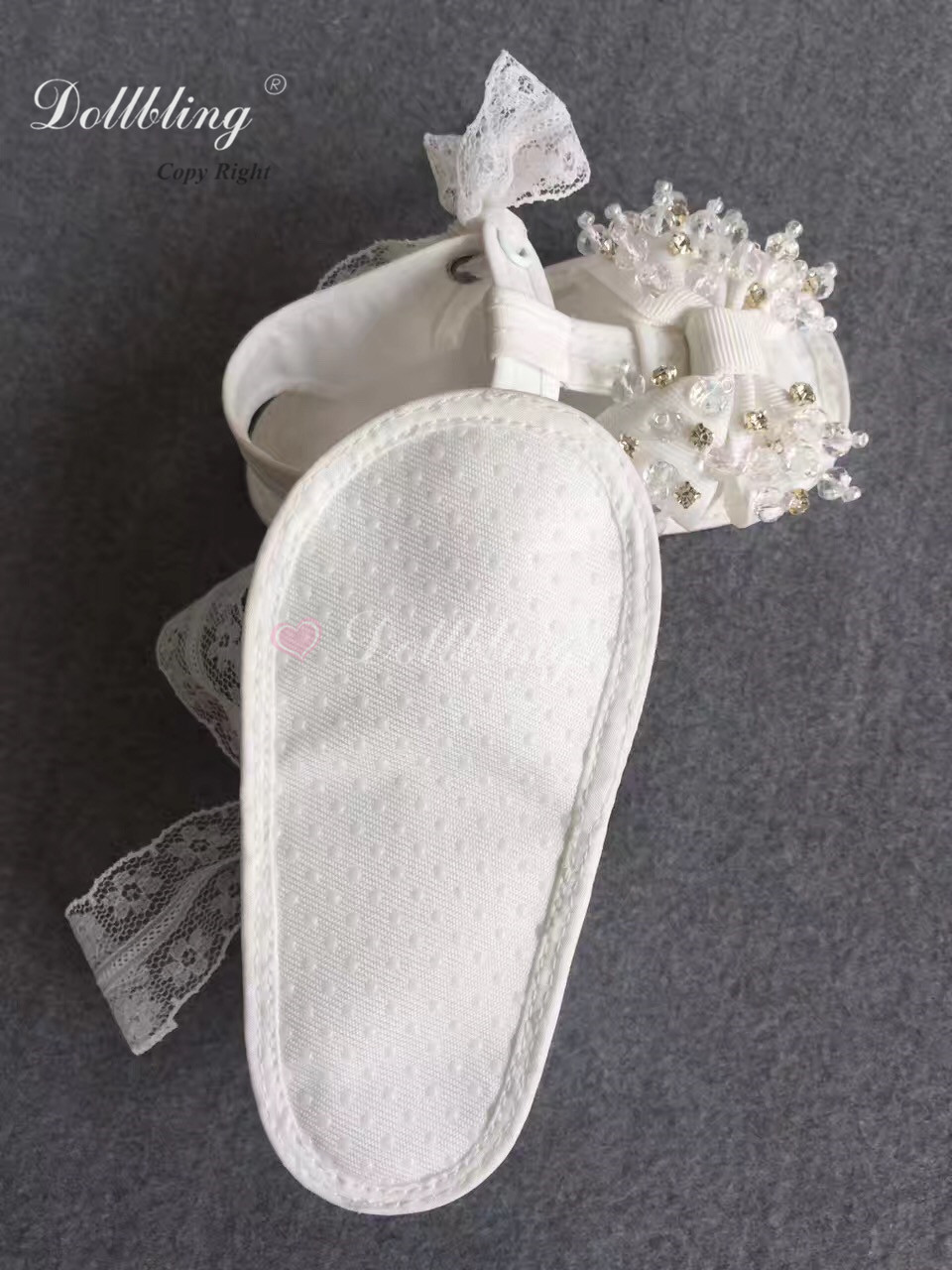 Vitage Palace-zapatos de verano con perlas de encaje para bebés, calzado de costura para bebés, bautizo, Bella, novia, hecho a mano, con volantes
