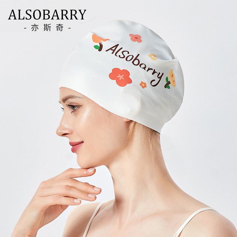 Gorro de baño de tela de silicona para hombre y mujer, alta elasticidad, impermeable, protege las orejas, accesorios de natación