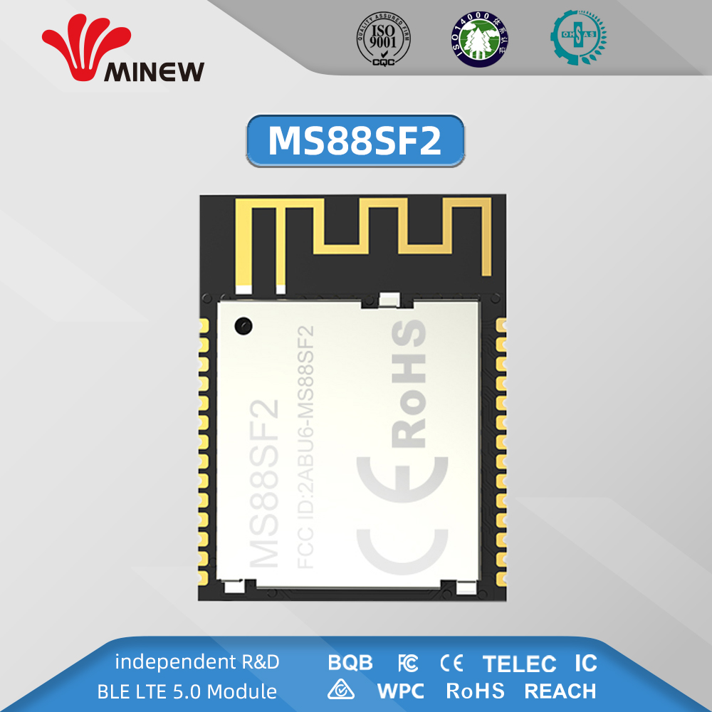 2.4ghz nrf52840 mesh ble 5.0 module receiver rf transceiver wireless transmitter module minew MS88SF2