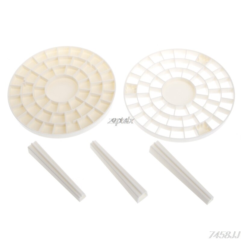 Mobestech - Lot De 3 Boîtes De Rangement Transparentes En Plastique Pour Pinceaux, Stylos, Maquillage Ou Petits Accessoires