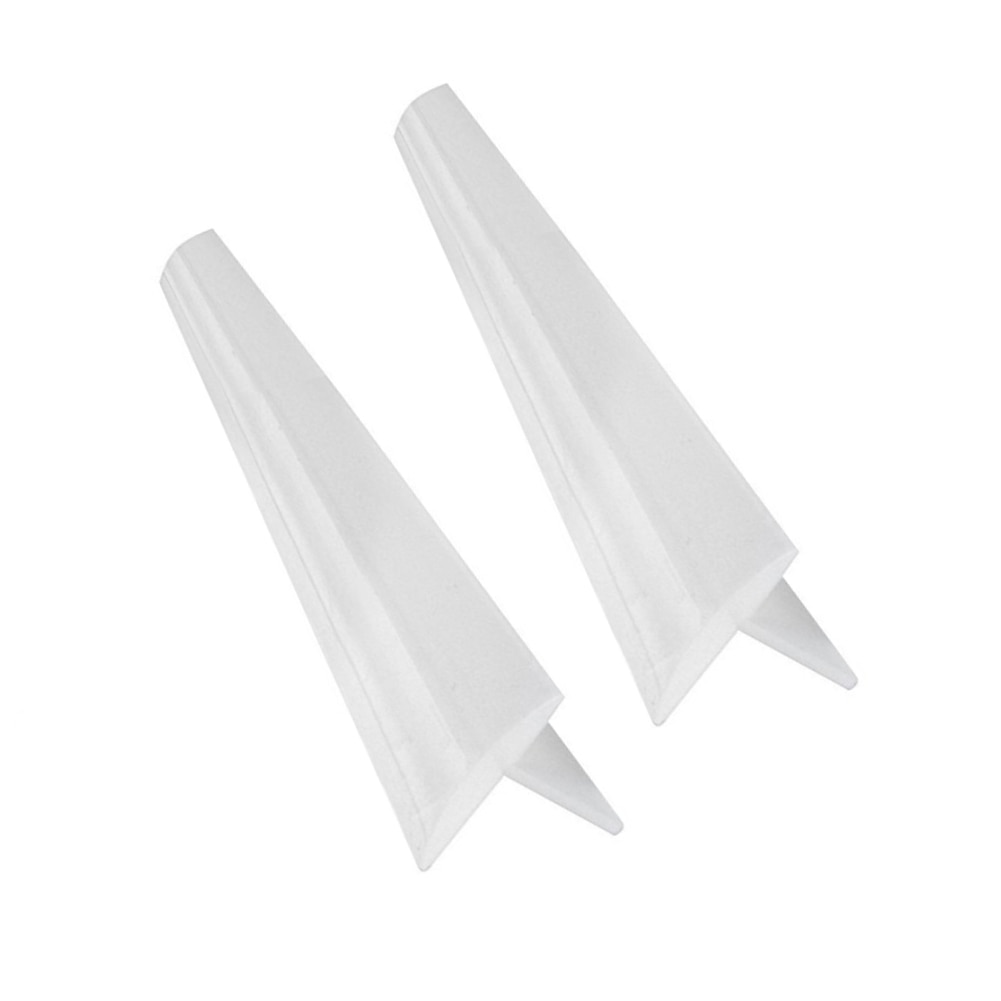 2 st/set flexibel köksspis bänk spaltskydd silikongummi värmetålig spis bänk spaltskydd köksprylar: 21 tum transparent