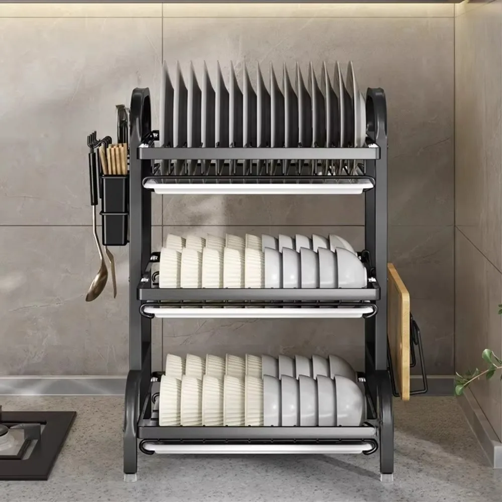 Küche Gericht Gestell Multifunktionale Lagerung Ablauf Gestelle Tragbare Geschirr Organizer Multi Schicht Haushalt Schreibtisch Lagerung Regal