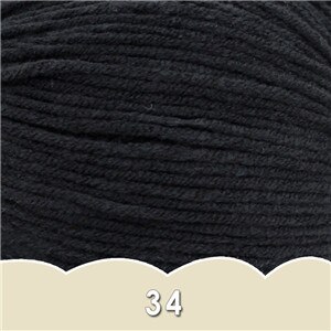 1 bal x 50g DK Baby Wol Garen 4ply Gekamd melk katoen hand breien Haak Garen: 34
