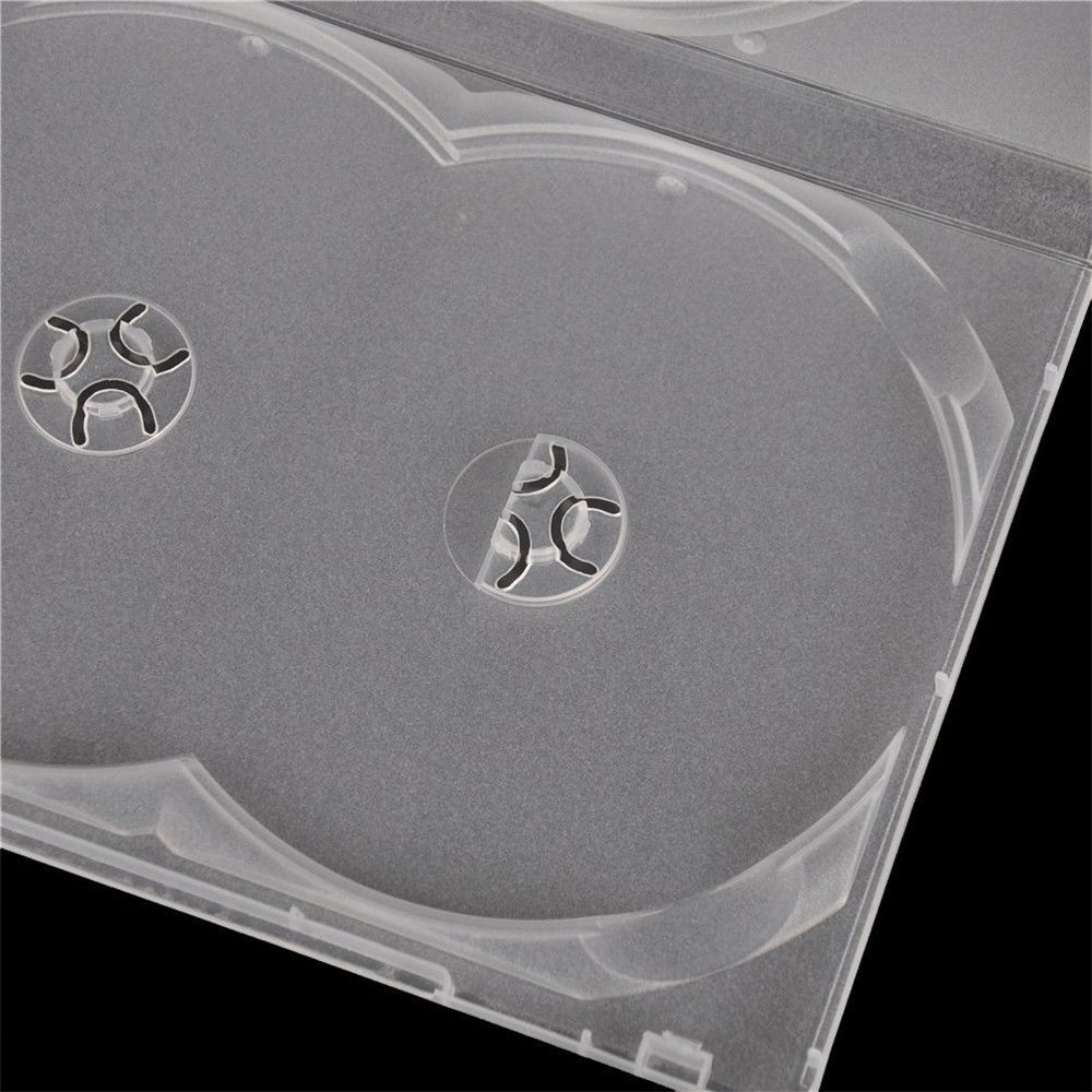 1PC Clear 3 Disc Holders DVD CD Case Movie Box Storage Holder Cover
