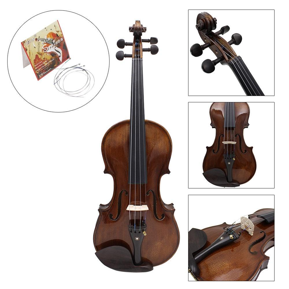 4x Viool Fiddle Snaren Instrument Onderdelen Accessoire Voor Beginners Studenten