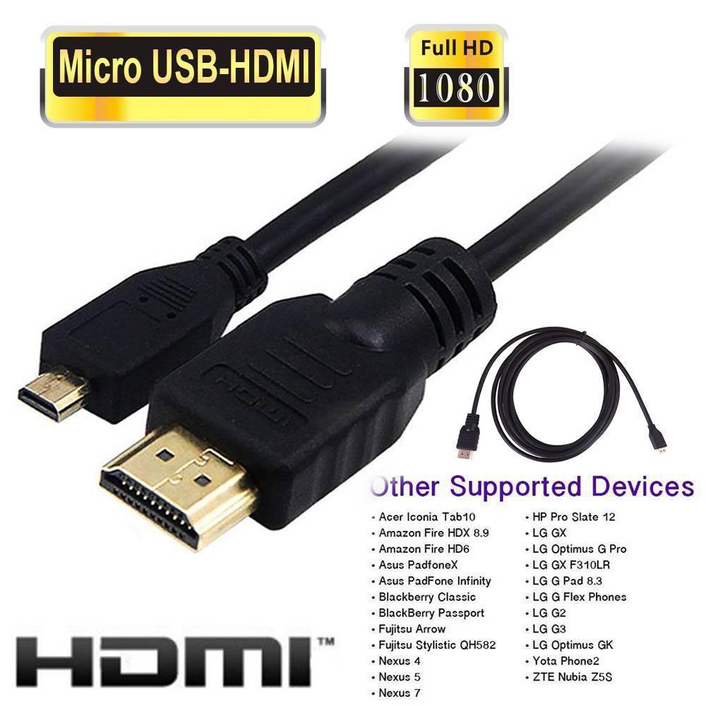 Micro Usb Naar Hdmi 1080 P Draad Kabel Tv Av Adapter 6FT 1.8 M Voor Mobiele Telefoons Tabletten hdtv Voor Android Smartphones