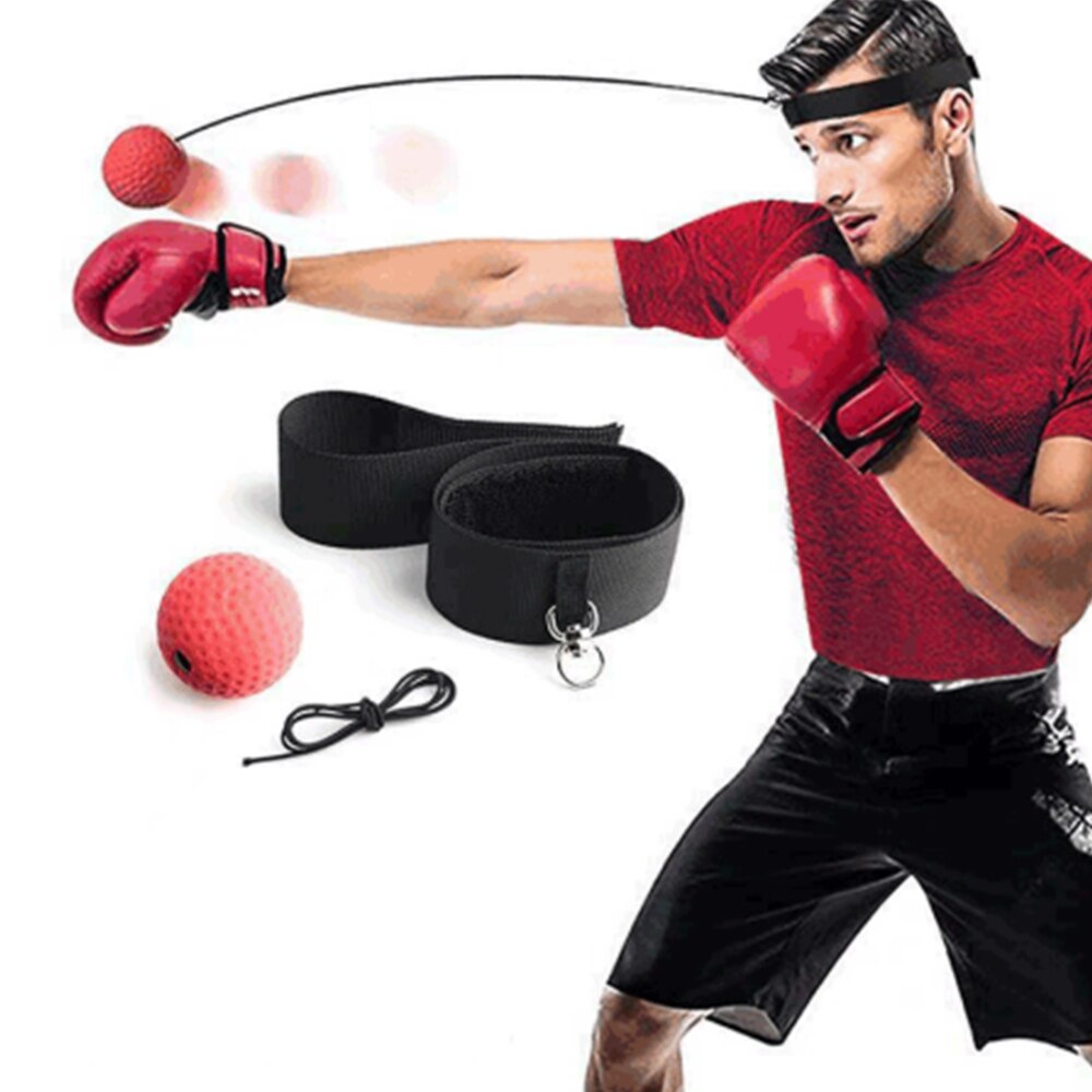 Boxing Reflex Speed Punch Ball MMA Sanda Boxer Raising Reaction Force Hand Eye Training Set Stress Gym Boxing Muay Thai Exercise